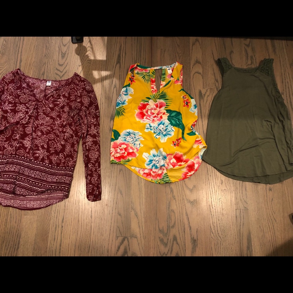 Bundle of 3 size small old navy blouses